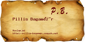 Pillis Bagamér névjegykártya